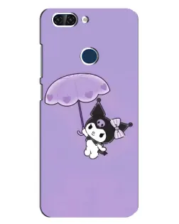 Чехол для ZTE Blade V9 с картинкой «Kuromi с зонтиком»