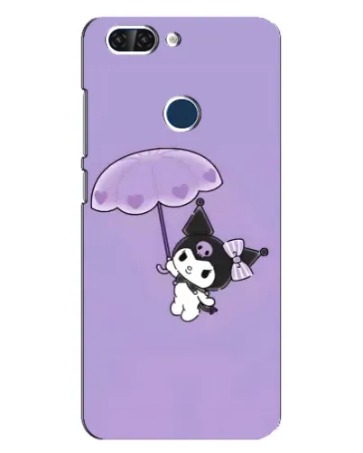 Чехол для ZTE Blade V9 с картинкой «Kuromi с зонтиком»