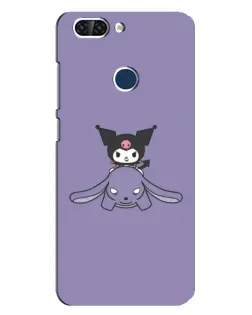 Чехол для ZTE Blade V9 с картинкой «Kuromi на лиловом фоне»
