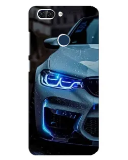 Чохол для ZTE Blade V9 з картинкою «Погляд BMW з синіми фарами»