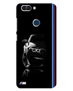 Чохол для ZTE Blade V9 з картинкою «Силует BMW в темряві»