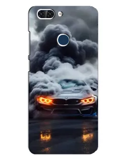 Чохол для ZTE Blade V9 з картинкою «BMW у диму»