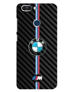 Чохол для ZTE Blade V9 з картинкою «Емблема BMW та карбон»
