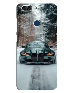 Чохол для ZTE Blade V9 з картинкою «BMW у зимовому лісі»