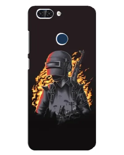 Чохол для ZTE Blade V9 з картинкою «PUBG — вогняний силует» Чохол для ZTE Blade V9 з картинкою «PUBG — вогняний силует»