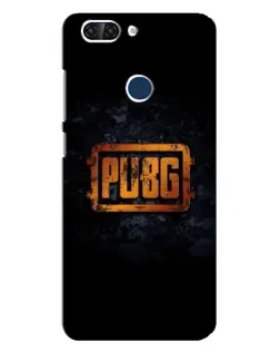 Чохол для ZTE Blade V9 з картинкою «PUBG — золотий логотип»