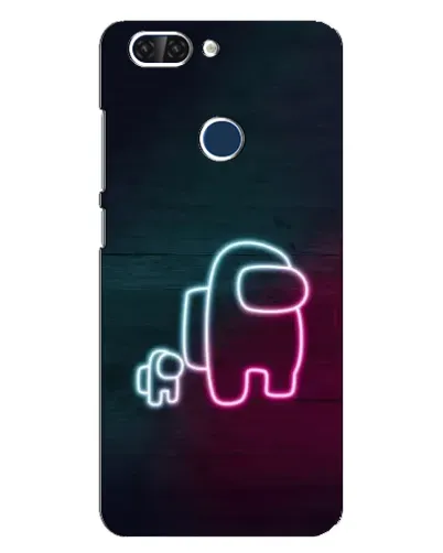 Чохол для ZTE Blade V9 з картинкою «Among Us неон-арт»