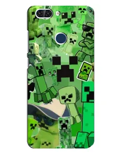 Чохол для ZTE Blade V9 з картинкою «Кріпери Minecraft»