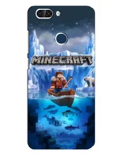 Чохол для ZTE Blade V9 з картинкою «Minecraft льодянийсвіт»