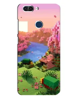 Чохол для ZTE Blade V9 з картинкою «Рожеве дерево Minecraft»