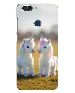 Чехол для ZTE Blade V9 с картинкой «Пара единорогов»