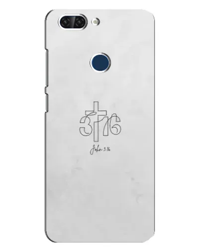 Чехол для ZTE Blade V9 с картинкой «Иоанна 3:16 Крест»