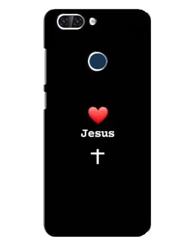 Чехол для ZTE Blade V9 с картинкой «Сердце - Jesus»