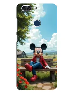 Чехол для ZTE Blade V9 с картинкой «Микки на скамейке»