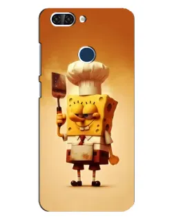 Чехол для ZTE Blade V9 с картинкой «Губка Боб повар»
