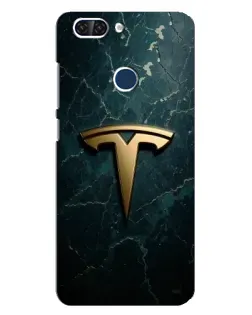 Чохол для ZTE Blade V9 з картинкою «Мармурова Tesla Gold»