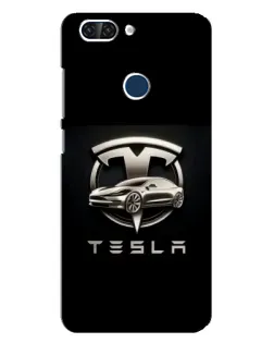 Чохол для ZTE Blade V9 з картинкою «Tesla — срібне авто»