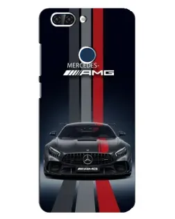 Чохол для ZTE Blade V9 з картинкою «Mercedes — білий карбон»