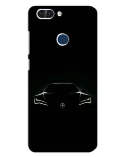 Чохол для ZTE Blade V9 з картинкою «Mercedes — силует авто»