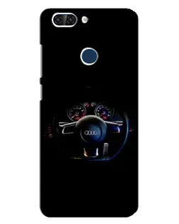 Чохол для ZTE Blade V9 з картинкою «Салон Audi — кермо»