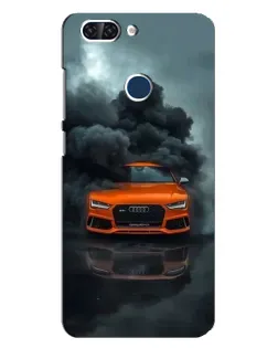 Чохол для ZTE Blade V9 з картинкою «Audi у хмарах диму»