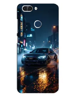 Чохол для ZTE Blade V9 з картинкою «Нічне місто та Audi»