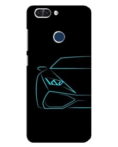 Чохол для ZTE Blade V9 з картинкою «Блакитний силует Lamborghini» Чохол для ZTE Blade V9 з картинкою «Блакитний силует Lamborghini»