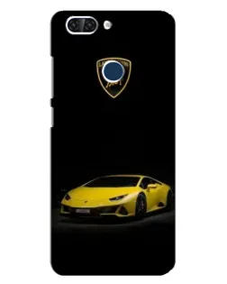 Чохол для ZTE Blade V9 з картинкою «Lamborghini жовтий акцент»