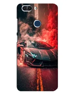 Чохол для ZTE Blade V9 з картинкою «Lamborghini червоний дим»