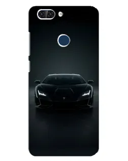 Чохол для ZTE Blade V9 з картинкою «Чорний Lamborghini Aventador»