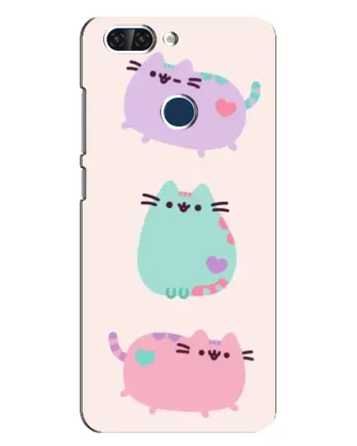 Чохол для ZTE Blade V9 з картинкою «Pusheen тріо» Чохол для ZTE Blade V9 з картинкою «Pusheen тріо»