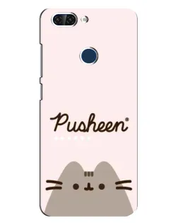Чохол для ZTE Blade V9 з картинкою «Pusheen логотип»