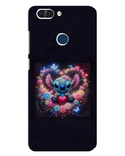 Чехол для ZTE Blade V9 с картинкой «Stitch в цветах»