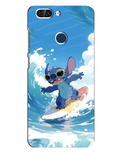 Чехол для ZTE Blade V9 с картинкой «Стич на волне»