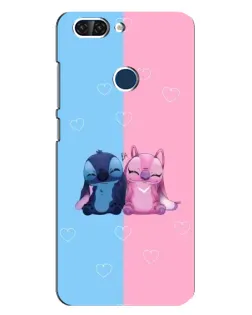 Чехол для ZTE Blade V9 с картинкой «Stitch и Angel Love»
