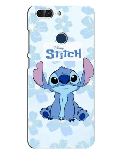 Чехол для ZTE Blade V9 с картинкой «Stitch среди цветов»