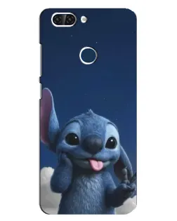 Чехол для ZTE Blade V9 с картинкой «Стич в облаках»