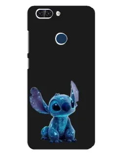 Чехол для ZTE Blade V9 с картинкой «Стич на черном»
