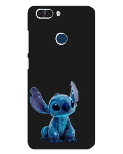 Чехол для ZTE Blade V9 с картинкой «Стич на черном»