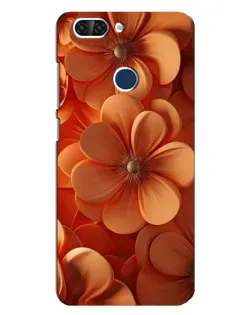 Чохол для ZTE Blade V9 з картинкою «Помаранчева макро квітка»