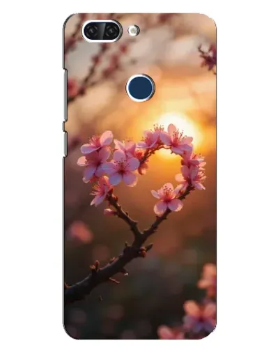Чохол для ZTE Blade V9 з картинкою «Рожевий цвіт сердечко на тлі заходу» Чохол для ZTE Blade V9 з картинкою «Рожевий цвіт сердечко на тлі заходу»
