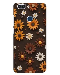 Чохол для ZTE Blade V9 з картинкою «Візерунок з маленьких соняшників»