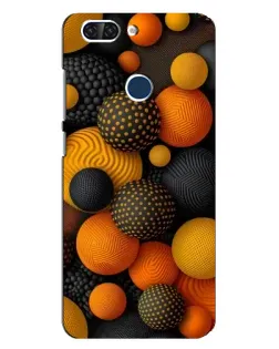 Чохол для ZTE Blade V9 з картинкою «Об'ємні помаранчеві сфери»