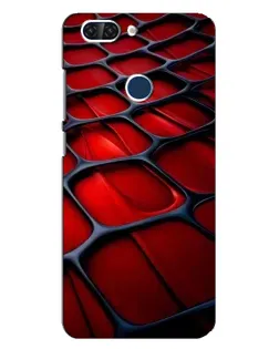 Чохол для ZTE Blade V9 з картинкою «Червона глянцева сітка»