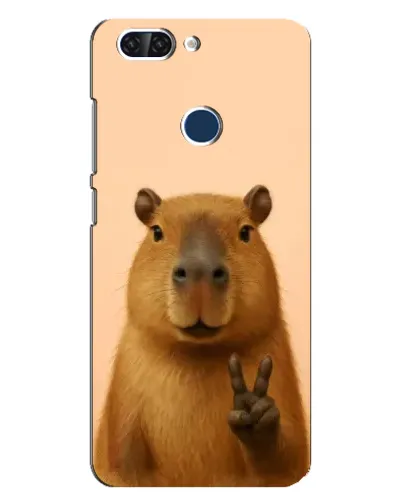 Чехол для ZTE Blade V9 с картинкой «Капибара виктория»