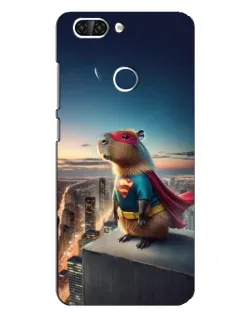 Чехол для ZTE Blade V9 с картинкой «Капи-мен супергерой»