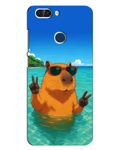 Чехол для ZTE Blade V9 с картинкой «Морская капибара»