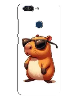 Чехол для ZTE Blade V9 с картинкой «Капибара в очках»