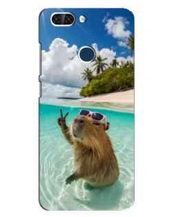 Чехол для ZTE Blade V9 с картинкой «Капибара на море»