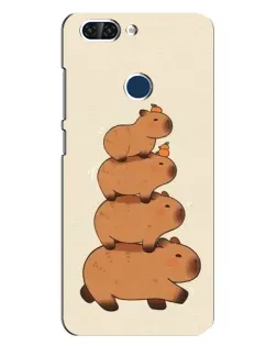 Чехол для ZTE Blade V9 с картинкой «Башня из капибар»